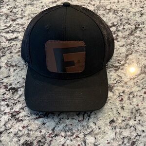 Black and Brown Logo Trucker Hat